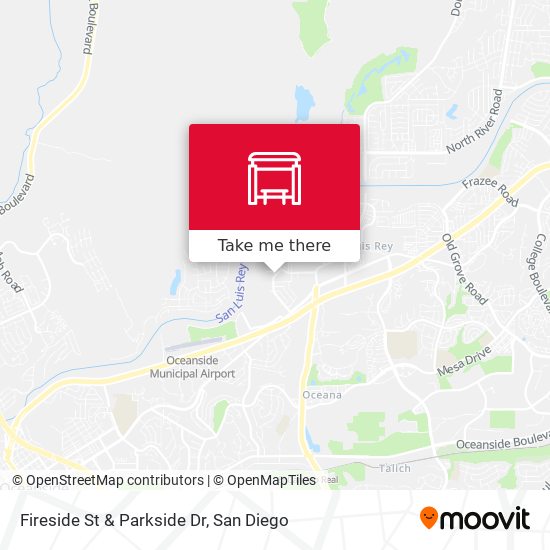 Fireside St & Parkside Dr map