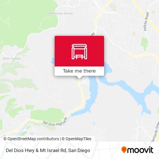 Del Dios Hwy & Mt Israel Rd map