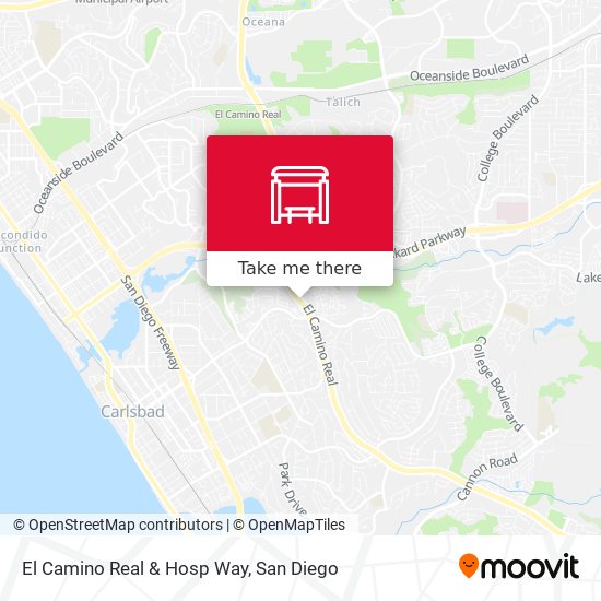 El Camino Real & Hosp Way map