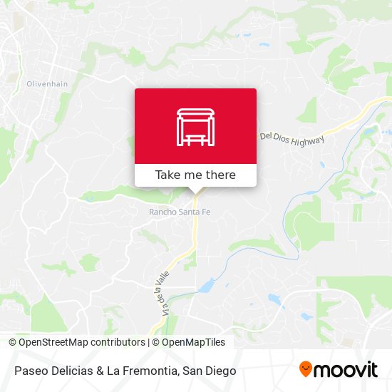 Paseo Delicias & La Fremontia map