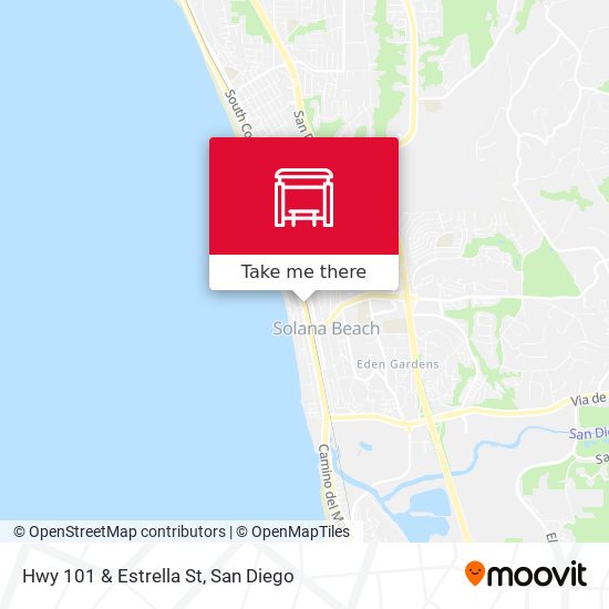 Hwy 101 & Estrella St map