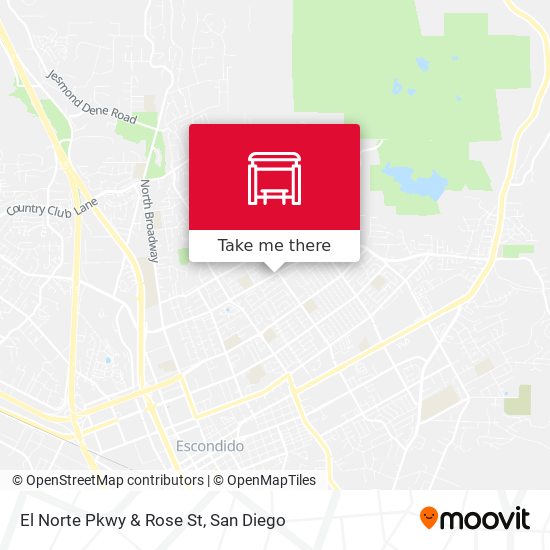 El Norte Pkwy & Rose St map