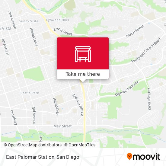 East Palomar Station map
