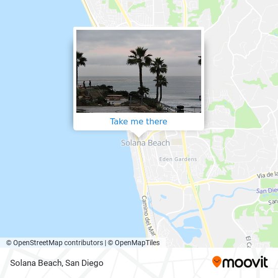 Mapa de Solana Beach