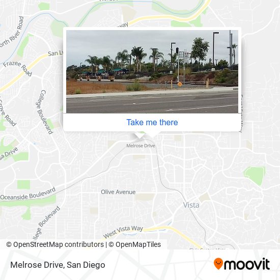 Mapa de Melrose Drive