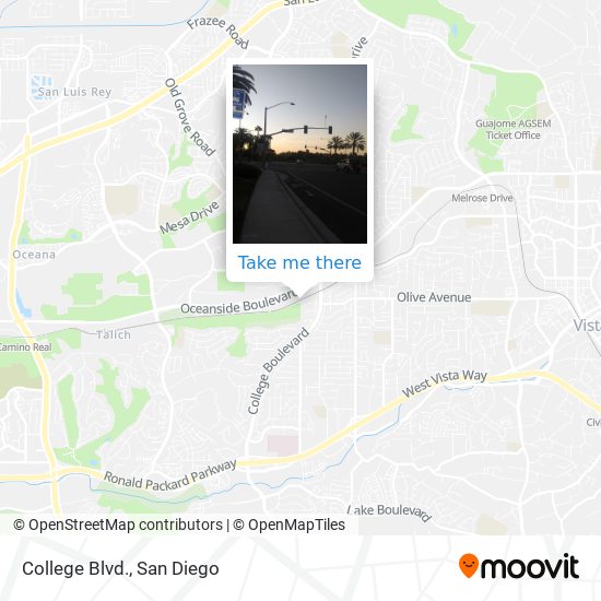 College Blvd. map