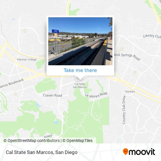 Cal State San Marcos map