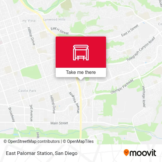 East Palomar Station map