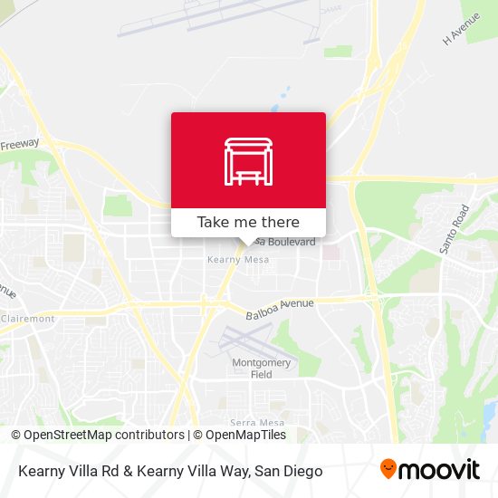 Mapa de Kearny Villa Rd & Kearny Villa Way