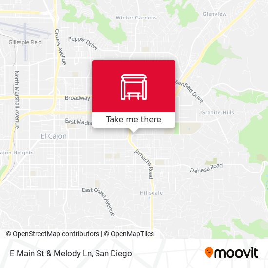Mapa de E Main St & Melody Ln