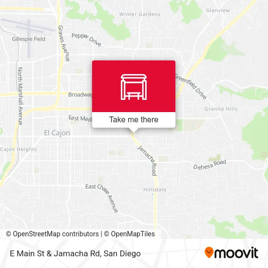 Mapa de E Main St & Jamacha Rd