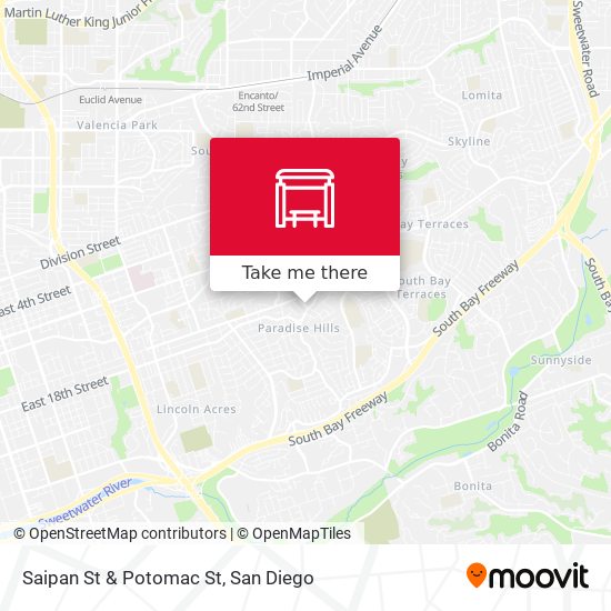 Saipan St & Potomac St map