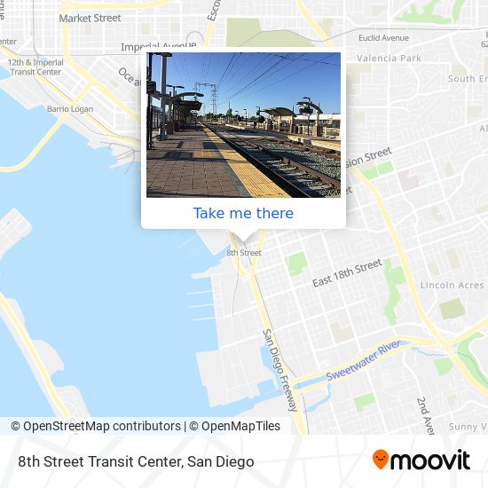 Mapa de 8th Street Transit Center