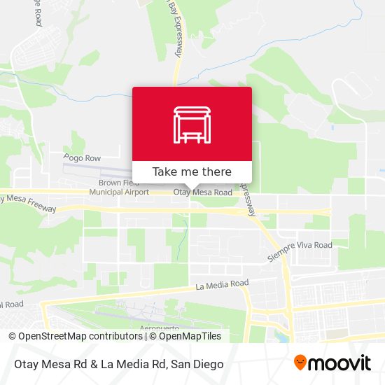 Otay Mesa Rd & La Media Rd map