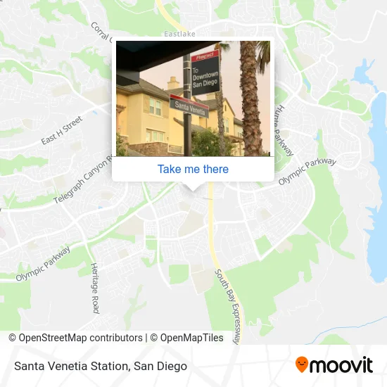 Santa Venetia Station map