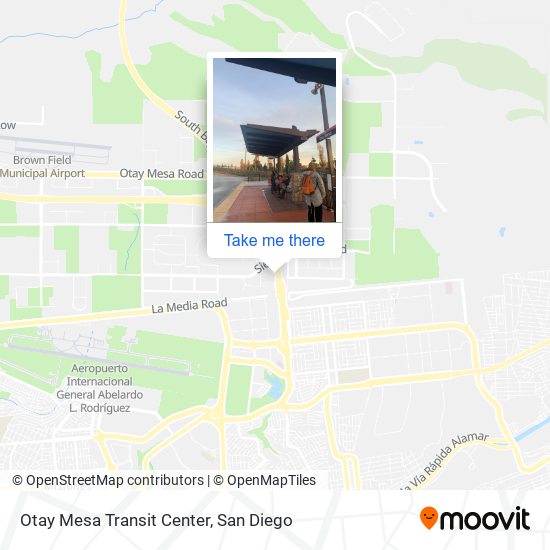 Mapa de Otay Mesa Transit Center