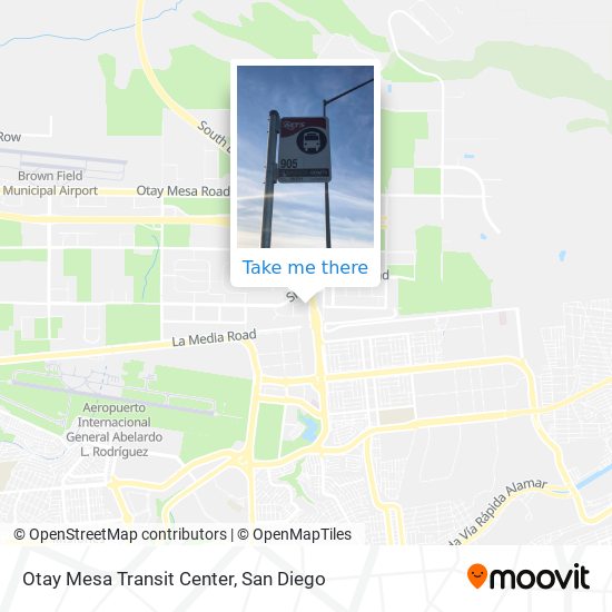 Mapa de Otay Mesa Transit Center