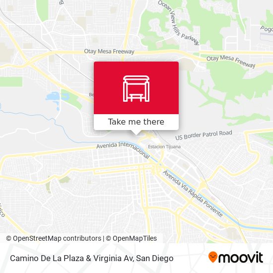 Mapa de Camino De La Plaza & Virginia Av