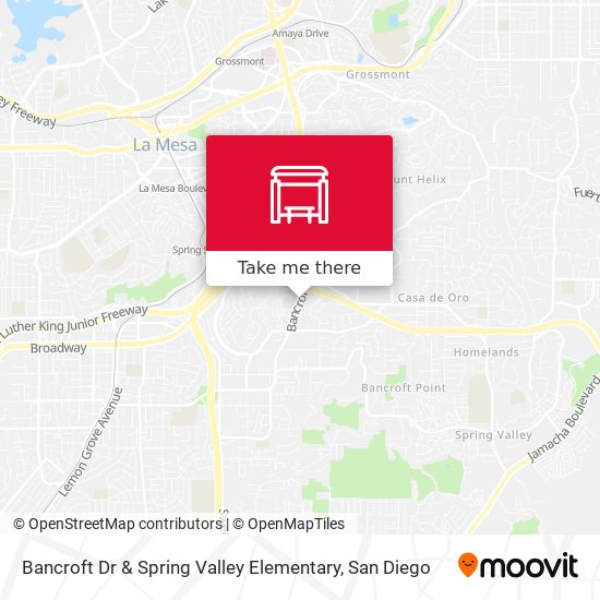 Bancroft Dr & Spring Valley Elementary map