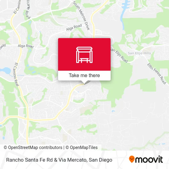 Rancho Santa Fe Rd & Via Mercato map