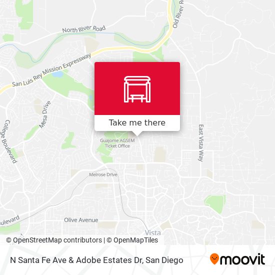 N Santa Fe Ave & Adobe Estates Dr map
