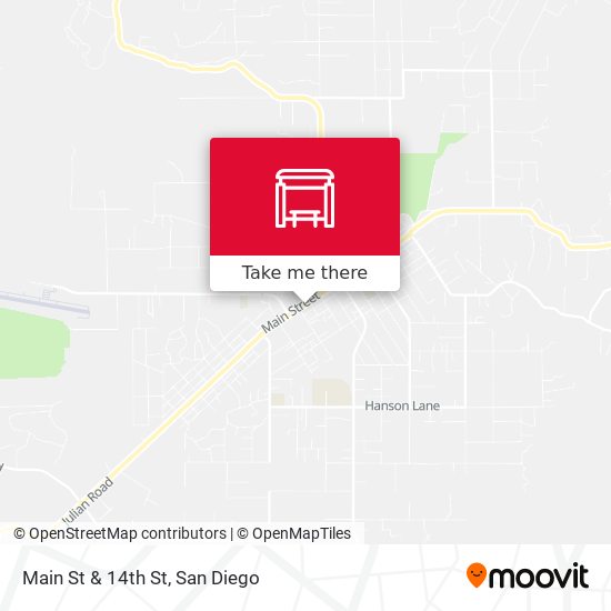 Main St & 14th St map