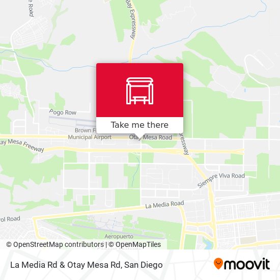 Mapa de La Media Rd & Otay Mesa Rd