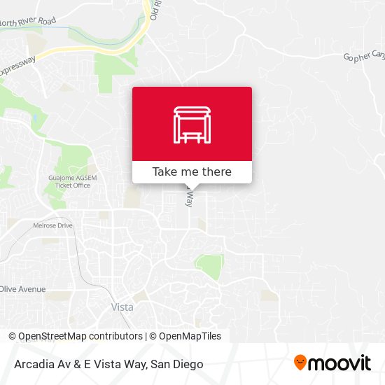 Mapa de Arcadia Av & E Vista Way