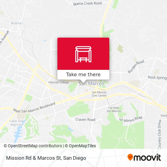 Mission Rd & Marcos St map