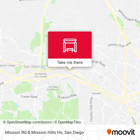 Mission Rd & Mission Hills Hs map