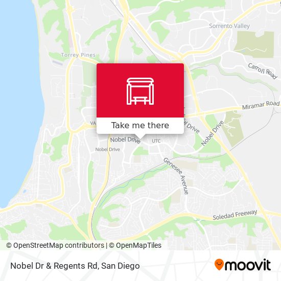 Nobel Dr & Regents Rd map