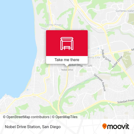 Nobel Drive Station map