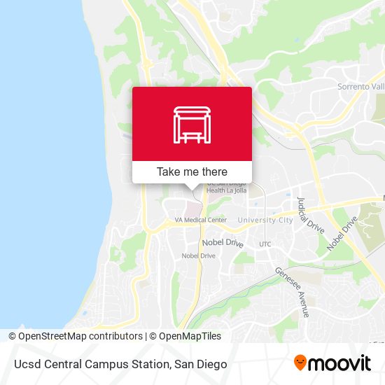 Ucsd Central Campus Station map