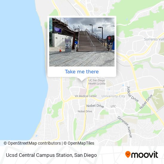 Ucsd Central Campus Station map