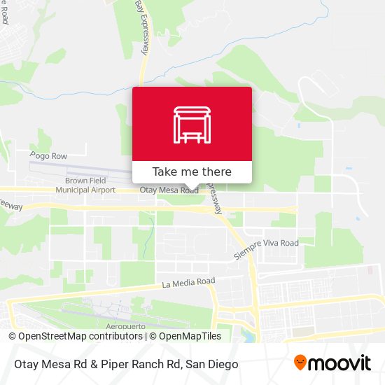 Mapa de Otay Mesa Rd & Piper Ranch Rd