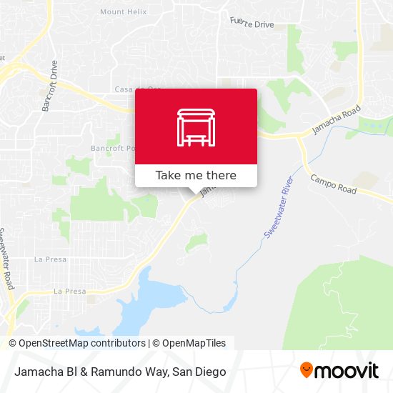 Jamacha Bl & Ramundo Way map