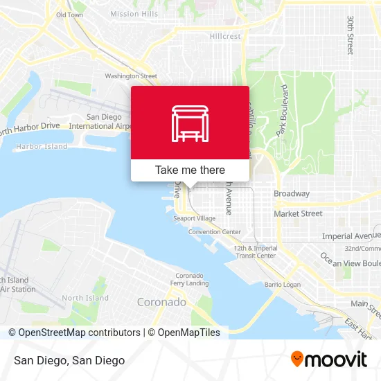 San Diego map