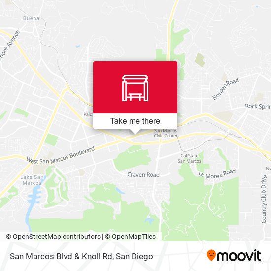 San Marcos Blvd & Knoll Rd map
