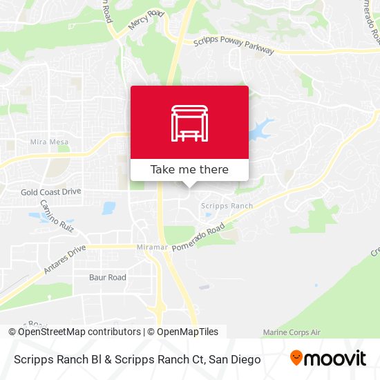 Scripps Ranch Bl & Scripps Ranch Ct map