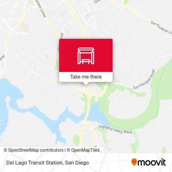Mapa de Del Lago Transit Station