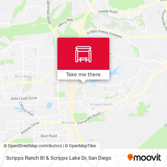 Scripps Ranch Bl & Scripps Lake Dr map