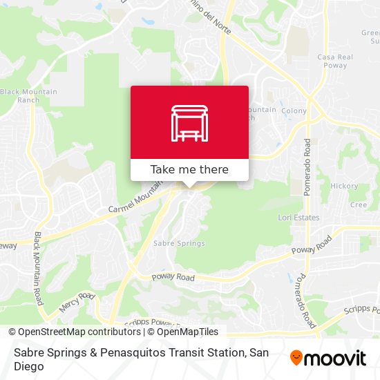Sabre Springs & Penasquitos Transit Station map