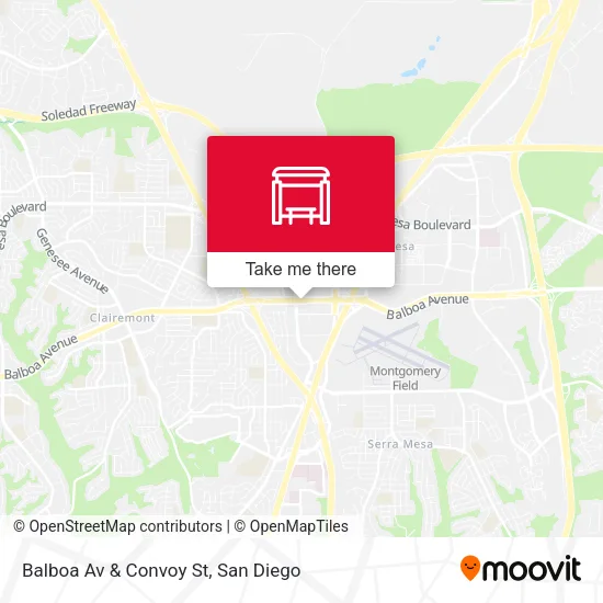 Mapa de Balboa Av & Convoy St