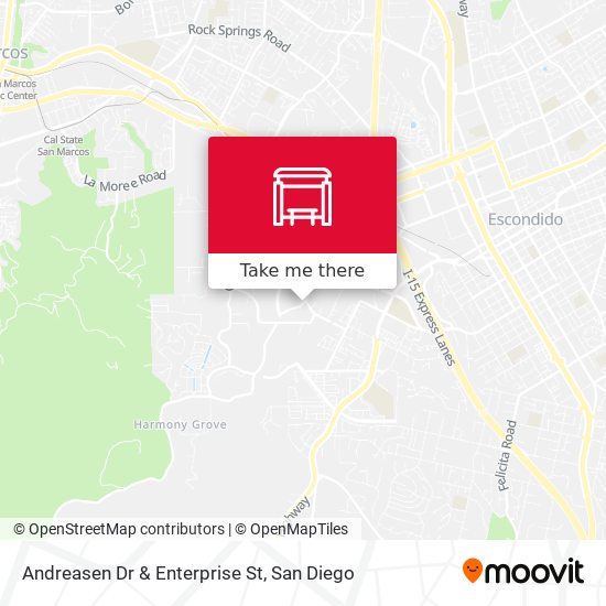 Mapa de Andreasen Dr & Enterprise St