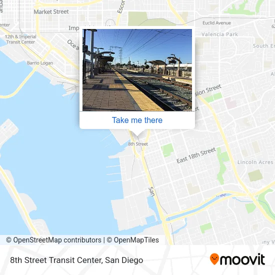 Mapa de 8th Street Transit Center