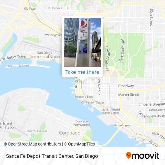 Santa Fe Depot Transit Center map