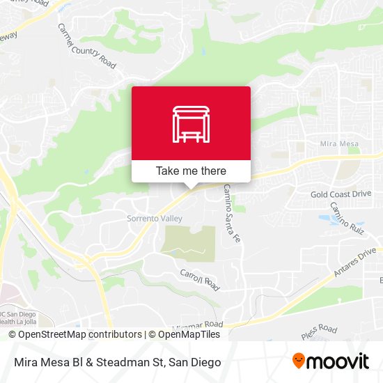 Mapa de Mira Mesa Bl & Steadman St