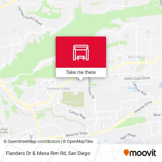 Mapa de Flanders Dr & Mesa Rim Rd