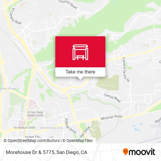Morehouse Dr & 5775 map
