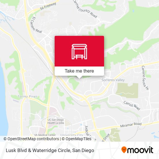 Mapa de Lusk Blvd & Waterridge Circle